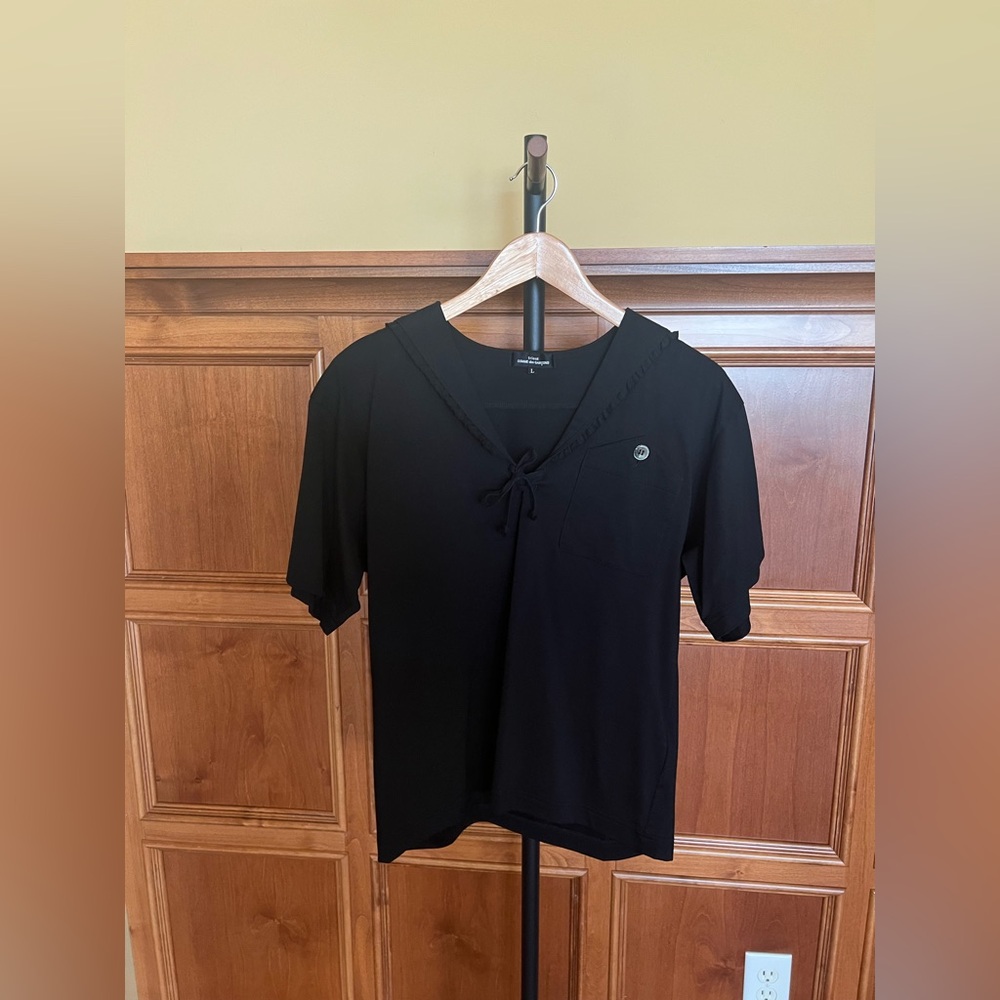 Comme des Garcons Top Short Sleeves Black Size L